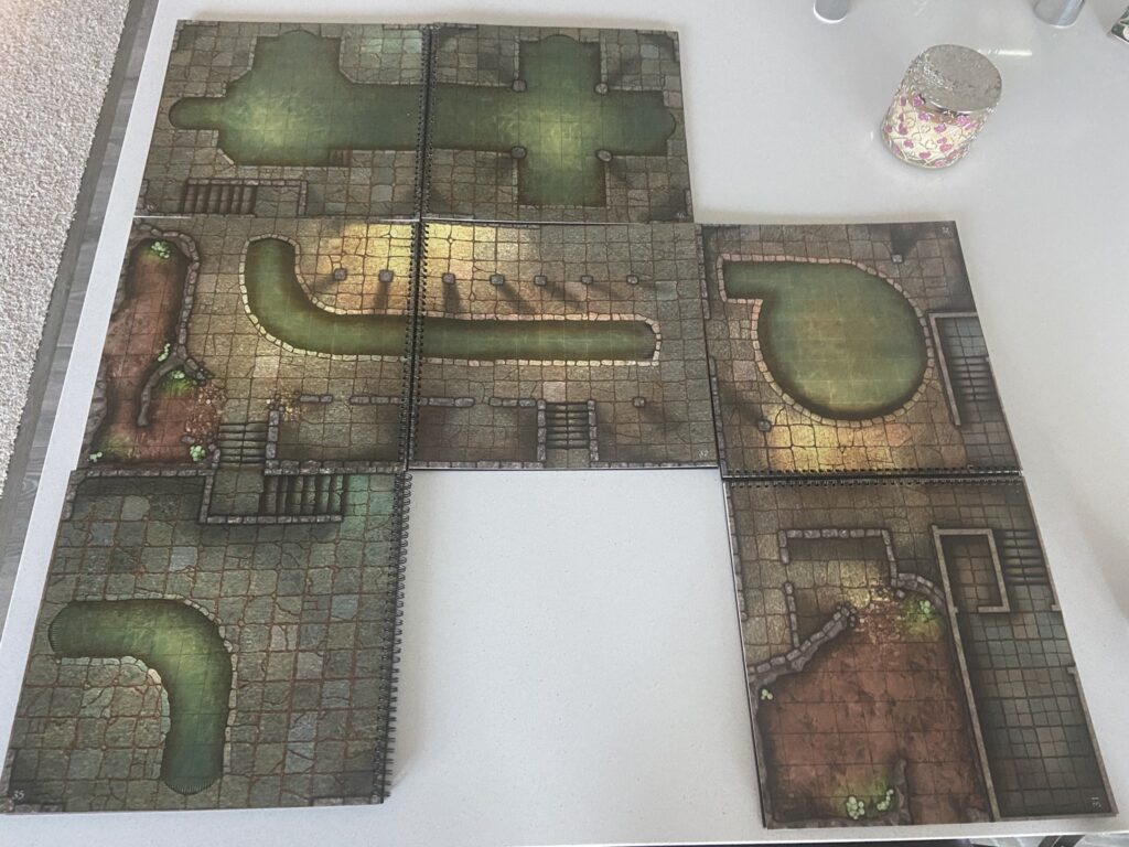 RPG Product Review: The Dungeon Books of Battle Mats – Dice Monkey